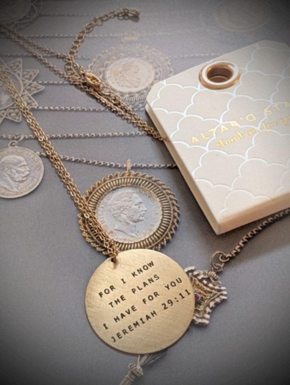 New Altar'd State Jeremiah 29:11 Disc Pendant Necklace